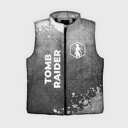 Женский жилет Tomb Raider - grey gradient вертикально, цвет: 3D-черный