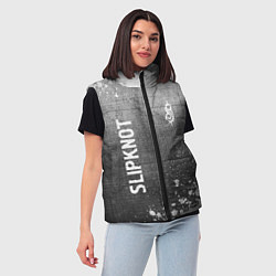 Женский жилет Slipknot - grey gradient вертикально, цвет: 3D-черный — фото 2