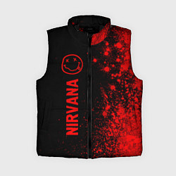 Женский жилет Nirvana - red gradient по-вертикали, цвет: 3D-черный