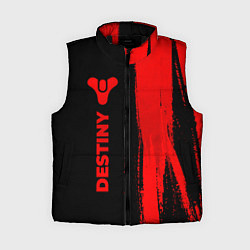 Женский жилет Destiny - red gradient по-вертикали