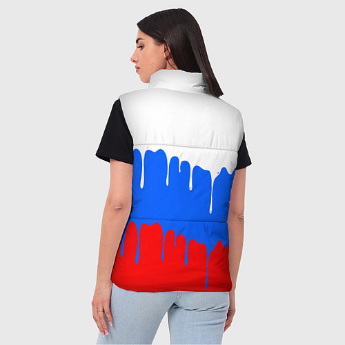 Женский жилет Патриот - флаг / 3D-Черный – фото 4