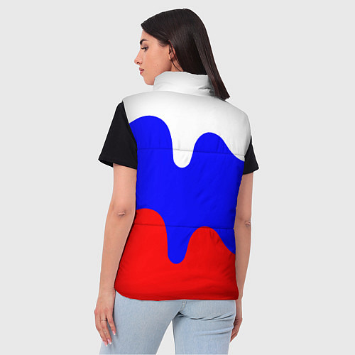 Женский жилет Патриот - флаг / 3D-Черный – фото 4