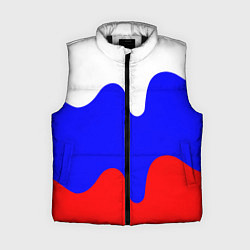 Женский жилет Патриот - флаг, цвет: 3D-черный
