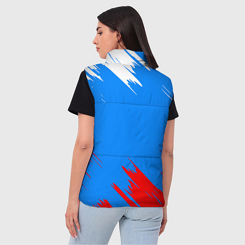 Женский жилет Патриот Россия - флаг / 3D-Черный – фото 4