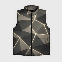 Женский жилет Серая объемная текстура с гранями