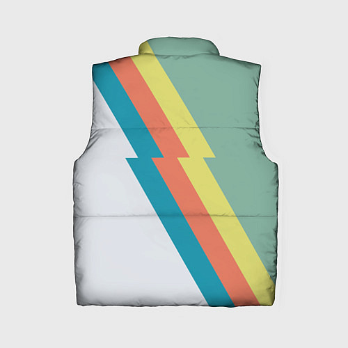 Женский жилет Рок молния Боуи весенняя палитра / 3D-Светло-серый – фото 2