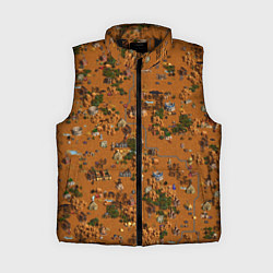 Женский жилет Земли Фабрики - Герои 3, цвет: 3D-черный