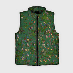 Женский жилет Земли Крепости - Герои 3, цвет: 3D-черный