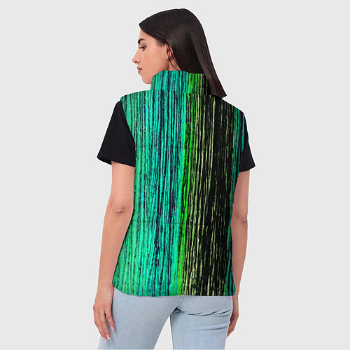 Женский жилет Цветовая палитра / 3D-Черный – фото 4