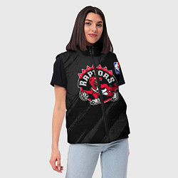 Женский жилет Toronto Raptors - NBA team, цвет: 3D-черный — фото 2