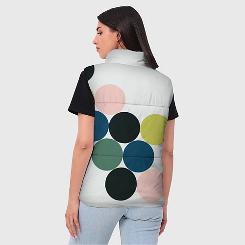 Женский жилет Кластер чил - абстракция / 3D-Черный – фото 4