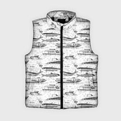 Женский жилет Корюшка и водный транспорт, цвет: 3D-черный