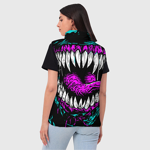 Женский жилет Клыки венома / 3D-Черный – фото 4