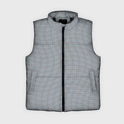 Женский жилет Текстура на серебристо-сером