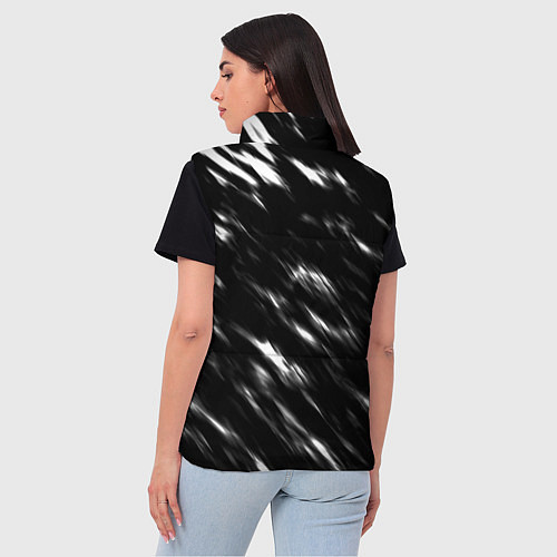 Женский жилет Doom штрихи красок / 3D-Черный – фото 4