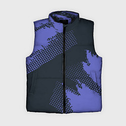 Женский жилет Абстрактная текстура в синем
