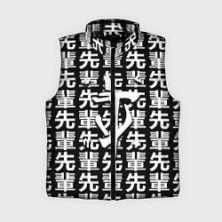 Женский жилет Doom logo japan, цвет: 3D-черный