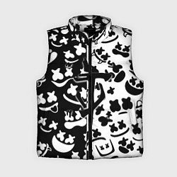 Женский жилет Doom x Marshmello pattern, цвет: 3D-черный