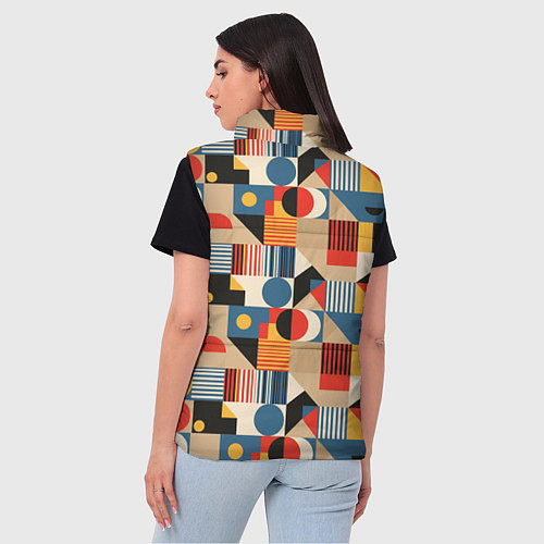 Женский жилет Ритмы Баухауса / 3D-Черный – фото 4