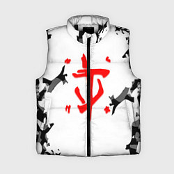 Женский жилет Doom лого камуфляж текстура, цвет: 3D-черный