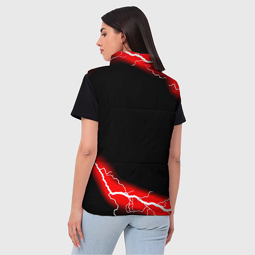 Женский жилет Doom красный шторм / 3D-Черный – фото 4
