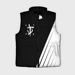 Женский жилет Doom white geometry, цвет: 3D-черный