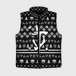 Женский жилет Doom x witcher pattern, цвет: 3D-черный
