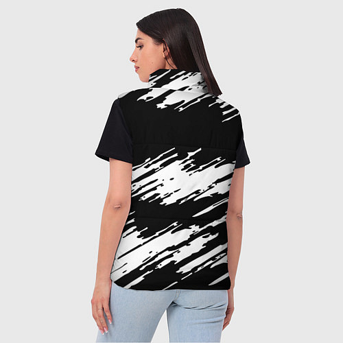 Женский жилет Doom краски полосы / 3D-Черный – фото 4