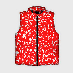 Женский жилет Красный яркий камуфляж