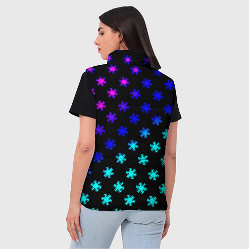 Женский жилет Doom winter neon / 3D-Черный – фото 4