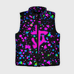 Женский жилет Doom цветные краски, цвет: 3D-черный