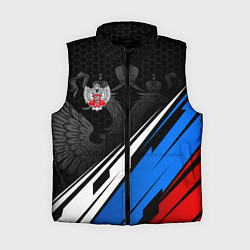 Женский жилет Федерация бокса России - триколор, цвет: 3D-черный