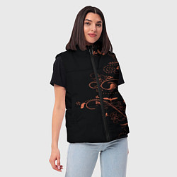 Женский жилет Китайский орнамент, цвет: 3D-черный — фото 2