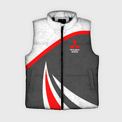Женский жилет Mitsubishi - красный и серый, цвет: 3D-черный