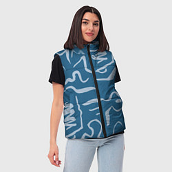 Женский жилет Геометрический узор, цвет: 3D-светло-серый — фото 2