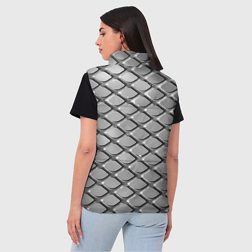 Женский жилет Стальная сетка / 3D-Черный – фото 4