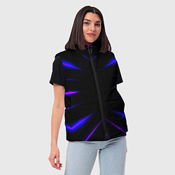 Женский жилет Color black neon neon, цвет: 3D-черный — фото 2