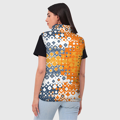 Женский жилет Геометрические разводы / 3D-Черный – фото 4