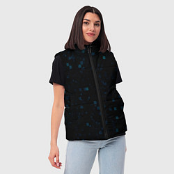 Женский жилет Color dark blue khaki, цвет: 3D-черный — фото 2
