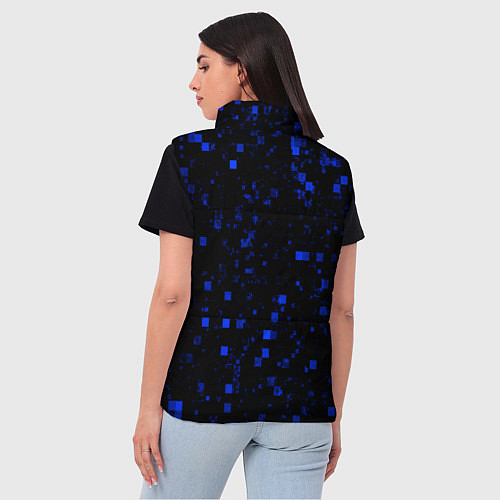 Женский жилет Color blue khaki / 3D-Черный – фото 4