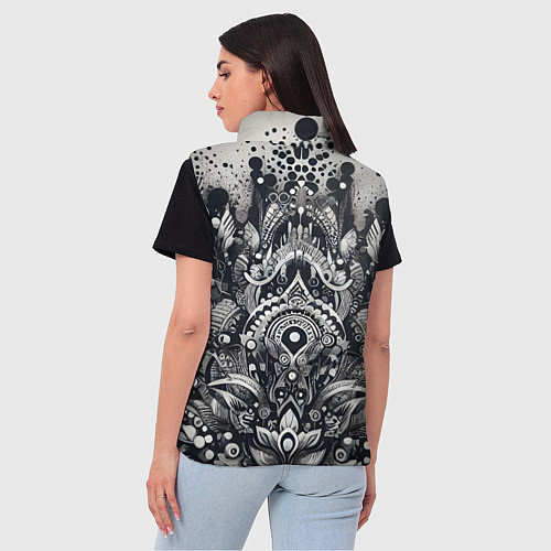 Женский жилет Abstract pattern - graffiti / 3D-Черный – фото 4
