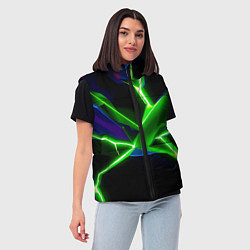 Женский жилет Green glow, цвет: 3D-черный — фото 2