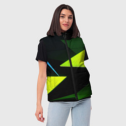 Женский жилет Geometric shapes, цвет: 3D-черный — фото 2