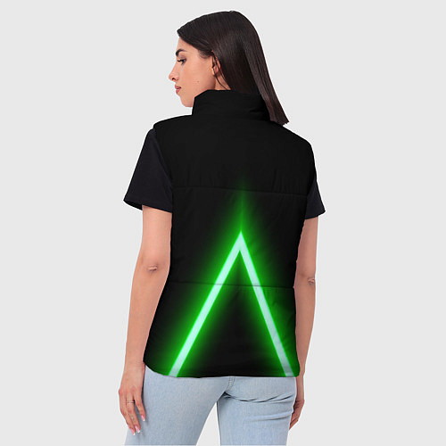 Женский жилет Color neon green / 3D-Черный – фото 4