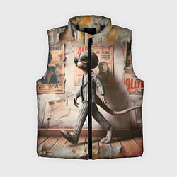 Женский жилет Пришелец в костюме в полосочку, цвет: 3D-черный