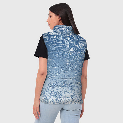 Женский жилет Налипший снег / 3D-Черный – фото 4
