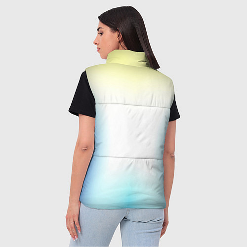 Женский жилет Color yellow blue white / 3D-Черный – фото 4