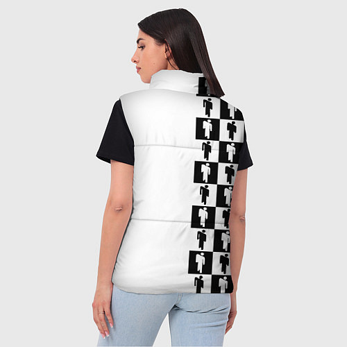 Женский жилет Ювентус паттерн люди / 3D-Черный – фото 4