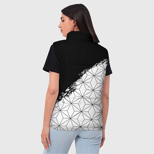 Женский жилет Liverpool краски текстура геометрия / 3D-Черный – фото 4