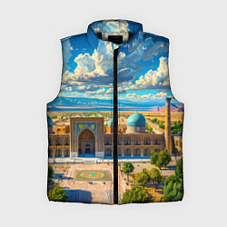 Женский жилет Регистан: величие Самарканда, цвет: 3D-черный
